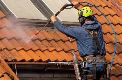 Démoussage et hydrofuge de toiture à Courvaudon